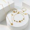 Gold Rose Choker and Bracelet Set for Women Fashionable Accessory Perfect for Gifts