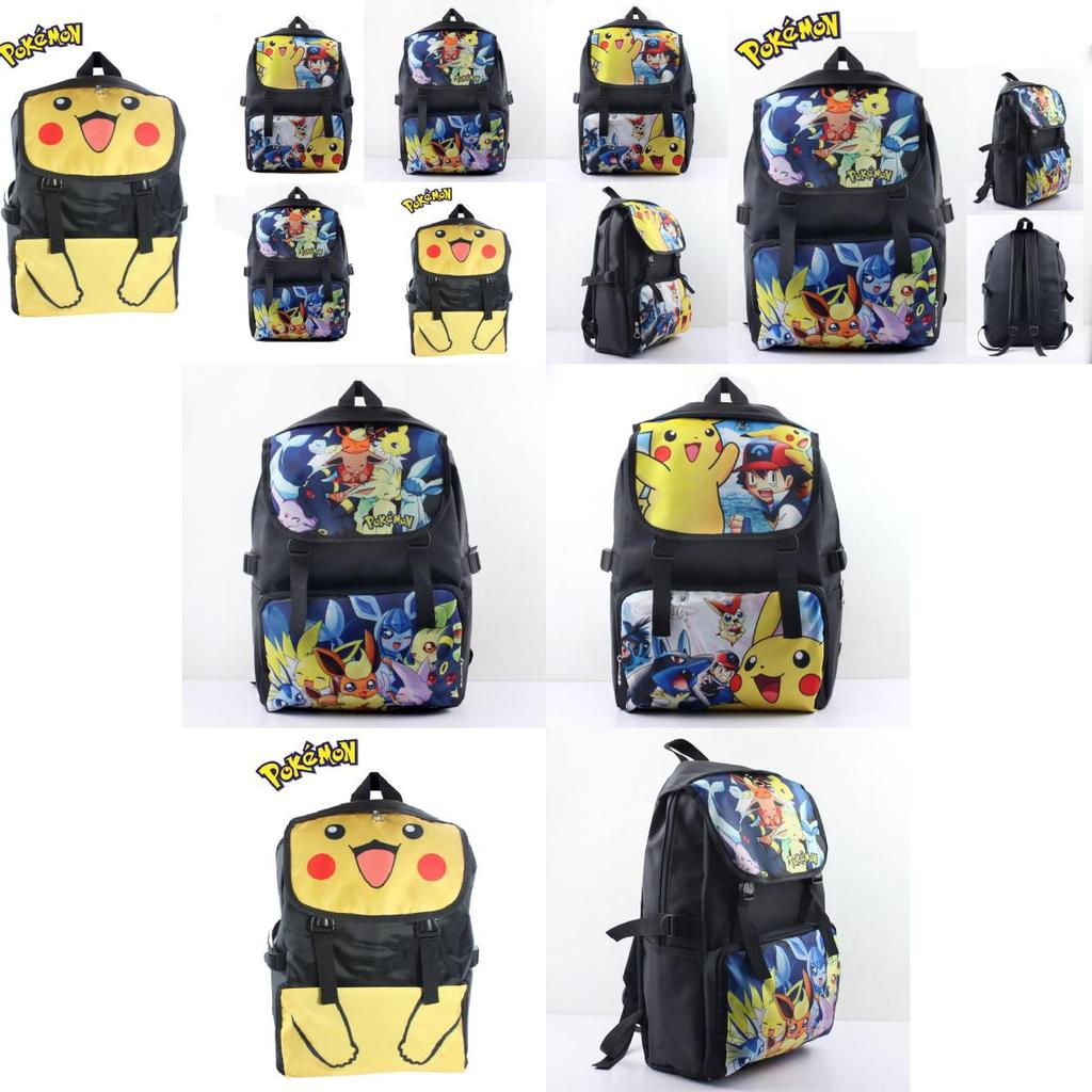 Pokmon Kids School Backpack With Oxford Fabric For Elementary Students