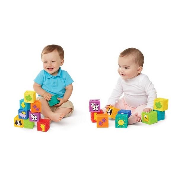 Magic Castle Squeaky Childrens Blocks 9-piece Set Korean Childrens Toys