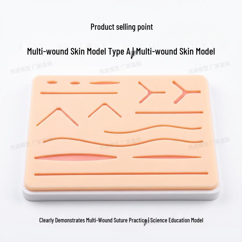 Surgical Suturing Practice Pad Silicone Skin Model for Medical Students