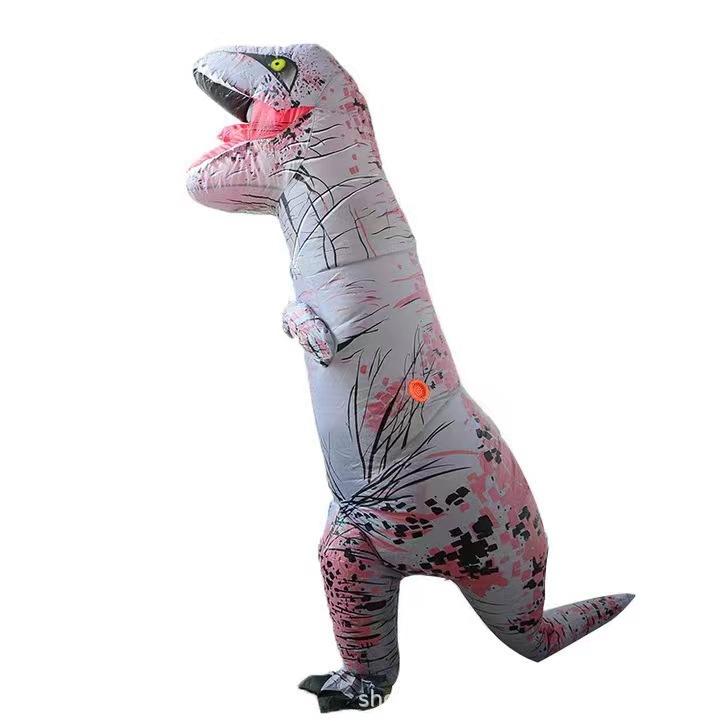 Skeleton Dinosaur Inflatable Costume Inflatable T-Rex Skeleton Costume for Halloween Performance and Party