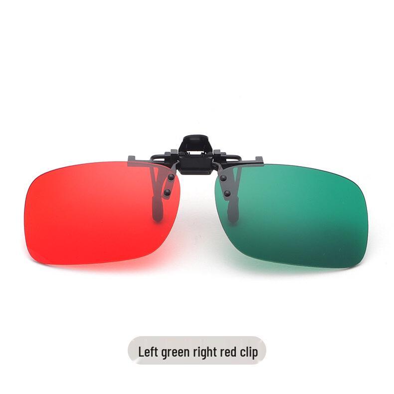Clip-on Red-Blue 3D Lenses for Large Frames