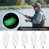 5pcs Durable and wear-resistant Fishing Lines Clip Buckle luminous Fishing Lines Holder Clip Buckle Stopper for Professionals