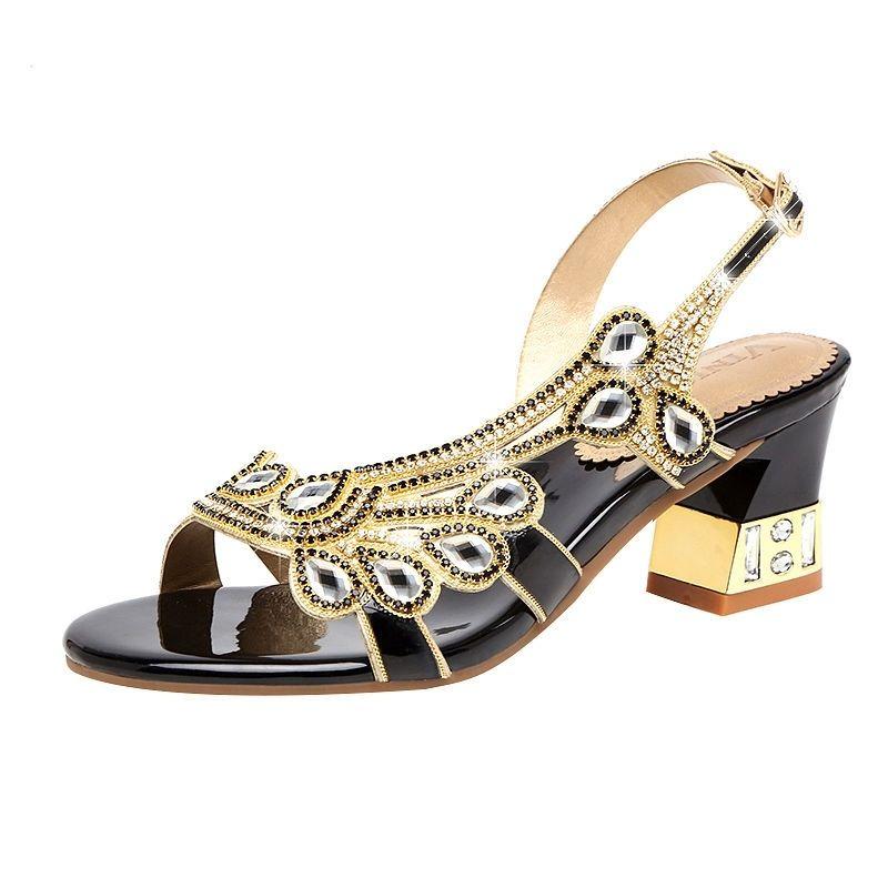 2025 Fashion Women'S Sandals Women Crystal Slippers Glitter Bling Female Flip Flops Outdoor Ladies Slides Hot Beach Shoes