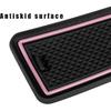 Bonbo Anti-Dust Mats for Dodge Charger 2015- | 6-Piece  Fit Cup Holder Pads Set | Eco-Friendly Silicone Non-Slip Interior Accessories (Pink)