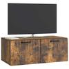 Wall Mounted TV Cabinet Smoked Oak 78.5 x 41 x 30 cm