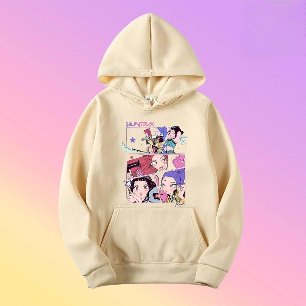 Movie KPop Demon Hunters Saja Hoodie Women Clothing Korean Fashion Trend Streetwear Casual Oversized Sweatshirt 3XL