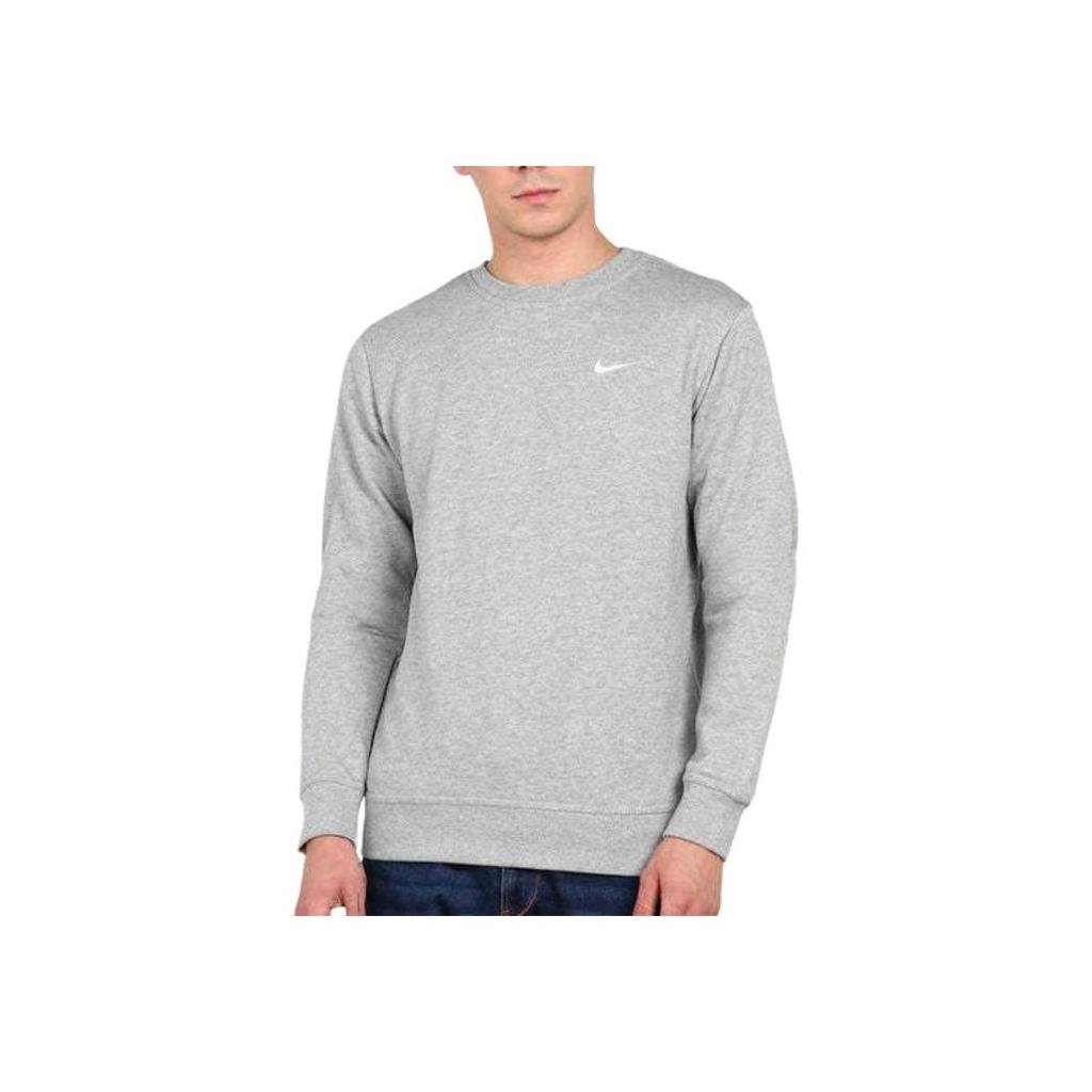 Nike Club FT French Terry Simple Crew Neck Long Sleeve Sweatshirt Men Sweatshirt AA3178-063
