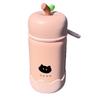 Kawaii Cat Mini Tumbler With Straw Cute Hot And Cold Stainless Steel Thermos Bottle For Tea Portable Coffee Thermal Cup Gift