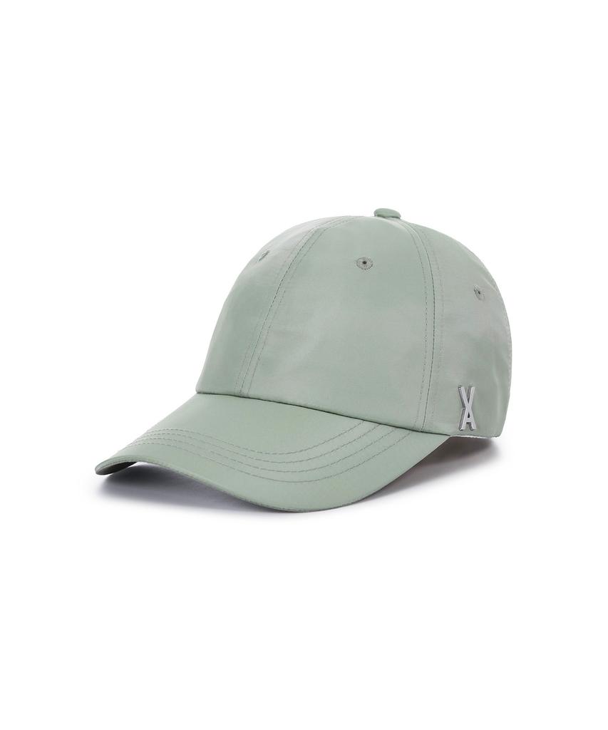 Bajal Studded Logo Oversized Poly Ball Cap Mint