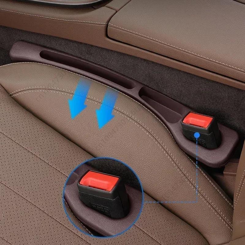2Pcs Universal Car Seat Gap Plug Strip Side Seam Car Gap Filler Leak Prova de vazamento Seat Gap Storage Organizer Auto Interior Decoration