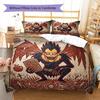 Death Note Pattern Bedding Quilt Set Quilt Cover Pillowcase Home Decoration Birthday Gift (1 * duvet cover + 2 * pillowcase, without core)