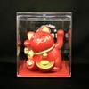 Solar-Powered Waving Maneki-neko Ornament, 2-Inch, Attracts Wealth for Office Desk or Cashier Counter Decoration
