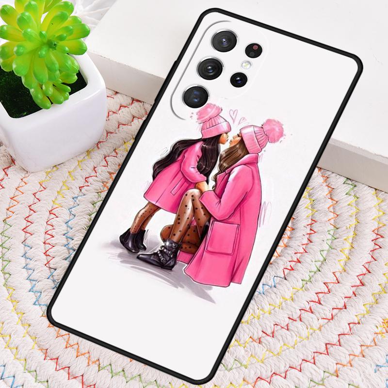 Super Mom Baby Girl Son Daughter TPU Phone Case For Samsung Galaxy Note 10 Pro S26 S25 S24 S23 S22 Ultra Plus S21 FE S20 Cover