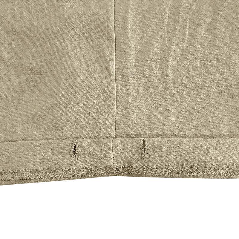 Herren Leinen Shorts Elastischer Bund Schnelltrocknende Shorts Herren Einfarbige Atmungsaktive Wadenlange Hose Mann Leichte Tägliche Strandshorts Sommerhosen