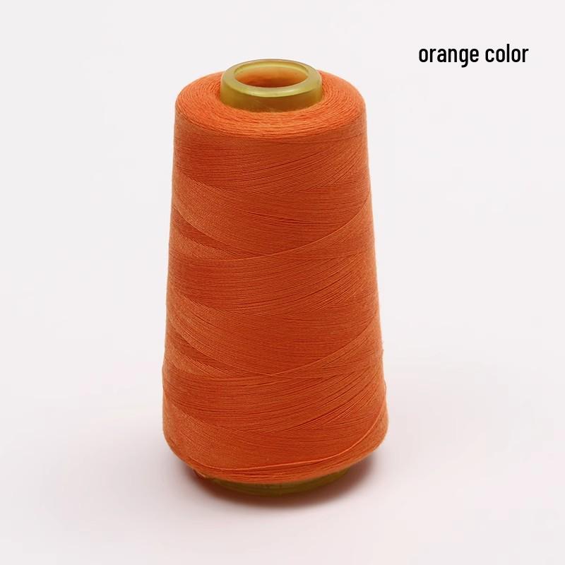 Large Cone of White Polyester Sewing Thread for Machines and Hand Sewing