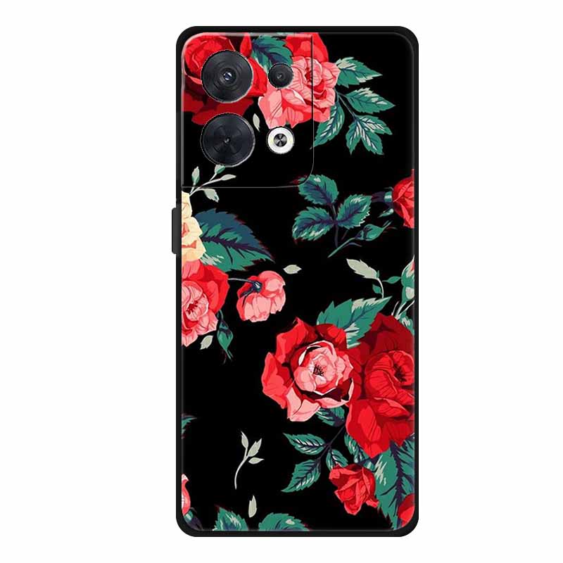 For Oppo Reno 8 5G Case Luxury Soft Silicone Love Back Cover for OPPO Reno8 Pro + Plus Coque Reno 8 Pro 5G Global CPH2359 Funda