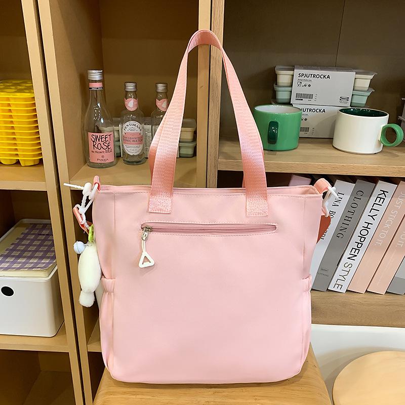 School bag cute dopamine messenger junior high school student girl high value handbag carrying book large capacity make-up class girl