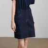 Chuyu Retro Patchwork Denim Mini Dress