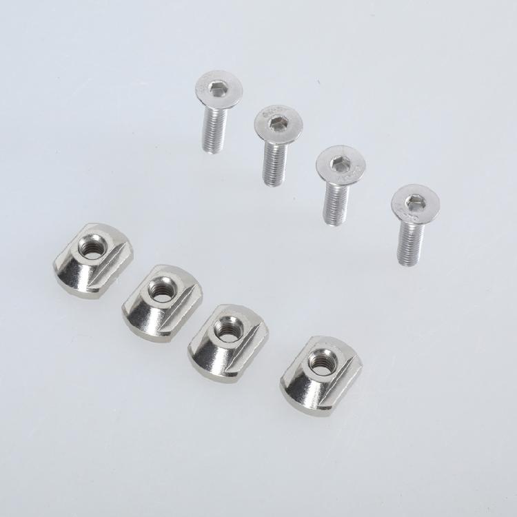 4Pcs Hydrofoil Mounting T Nut Surfboard Hydrofoil Screws 8mm 6mm Mounting T-Nut And Screws Outdoors Surfing Accessory