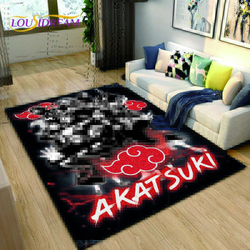Bandai Naruto Cartoon Anime Carpet for Living Room Bedroom Cute Rugs Kitchen Door Kids Un-slip Floor Mats Alfombra Birthday Gift