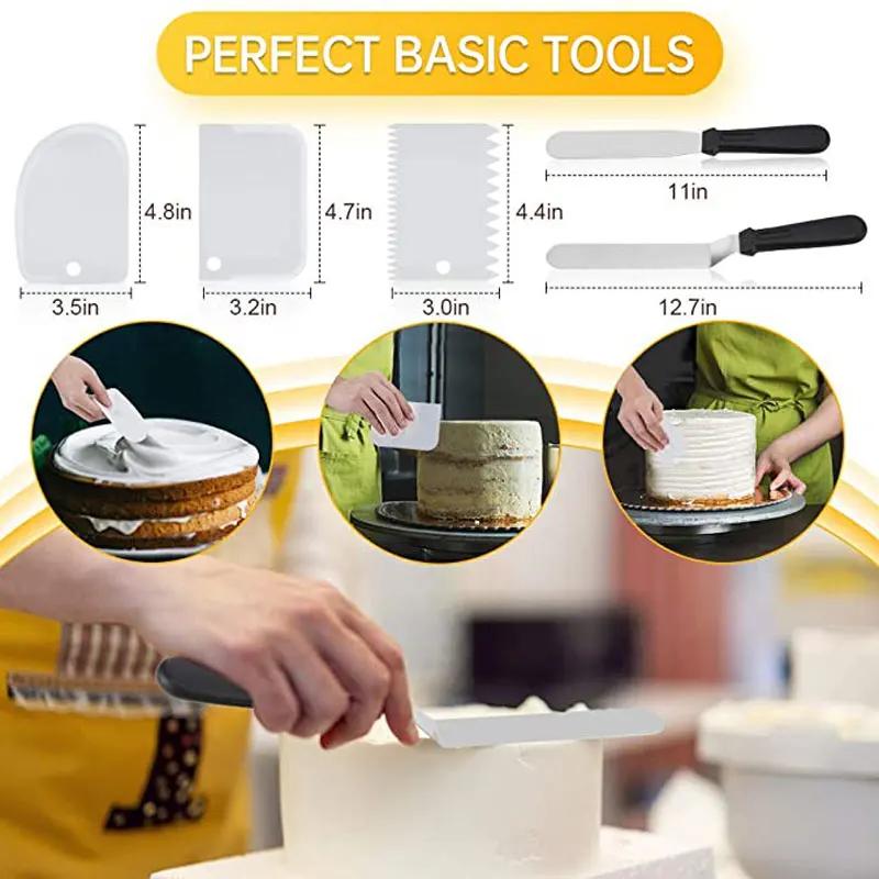 Wholesale Cake Decorating Set Decorating Supplies Making Baking Tools Piping Nozzle Rotating Turntable Cake Tools