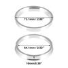 X Autohaux 2pcs OD 60.1 73.1 72.6mm To ID 57.1 56.1 64.1mm Aluminium Alloy Car Hub Centric Rings Wheel Bore Center Spacer Valve Stems 1
