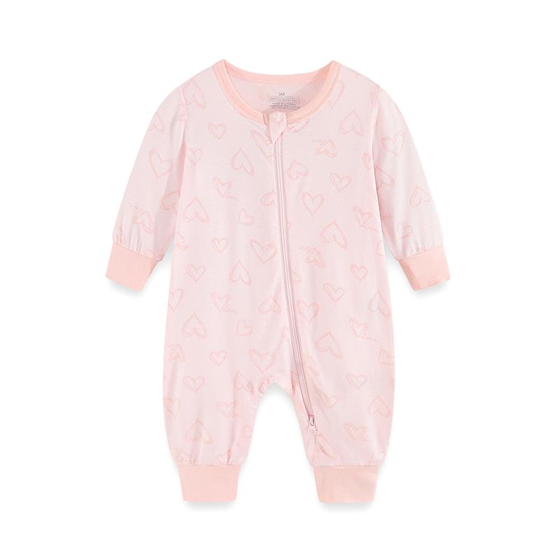 1 Stück Baby Jungen Mädchen modischer langärmliger Reißverschluss-Overall Baumwolle weich Neugeborenen Kleidung