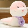 New Year Cartoon Lucky Snake Animals Plush Figure Dolls Soft Pillow Toys Wear Lion Clothes Funny Christmas New Year Gift