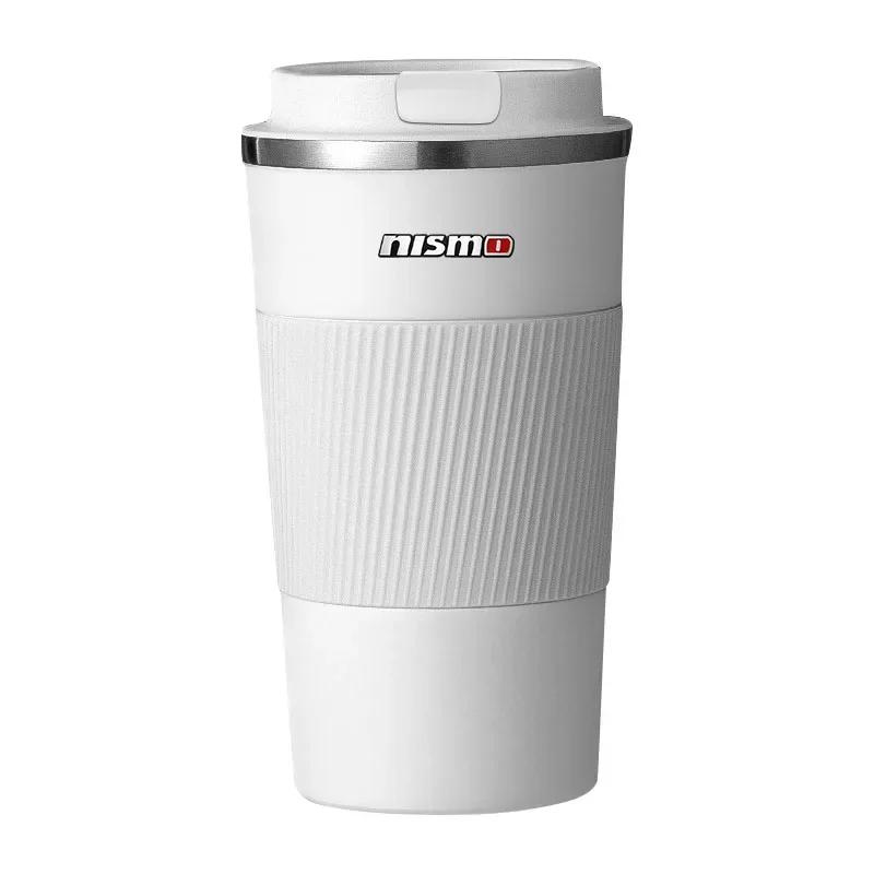 CHLFZY1 Stainless Steel Coffee Thermos Mug Car Vacuum Flask Travel Thermal Cup For Nismo Nissan Emblem R34 X-trail Wheel Center Caps