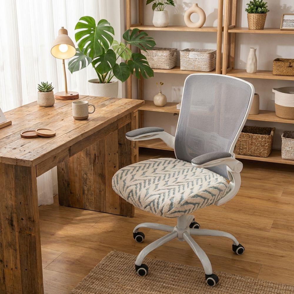 Anti-Slip Office Chair Covers Thickened Jacquard Chair Seat Protector  Wedding Party