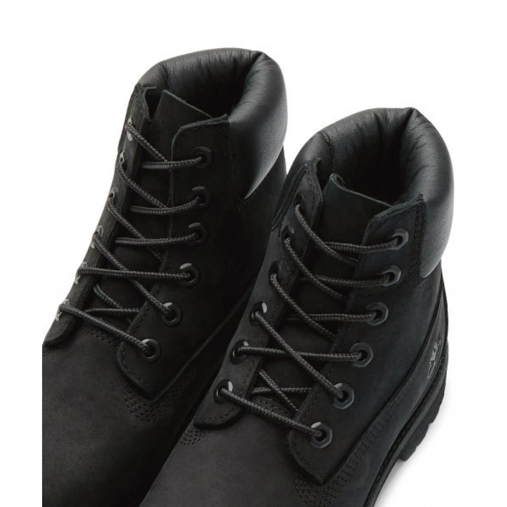 Timberland Womens 6 Inch Premium Boots   Black Nubuck  8658a 001