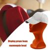 Practical Mannequin Head Model Dummy Head Female Model Hat Wig Glasses Scarf Convenient Props Display Stand for Salon Shop Parts