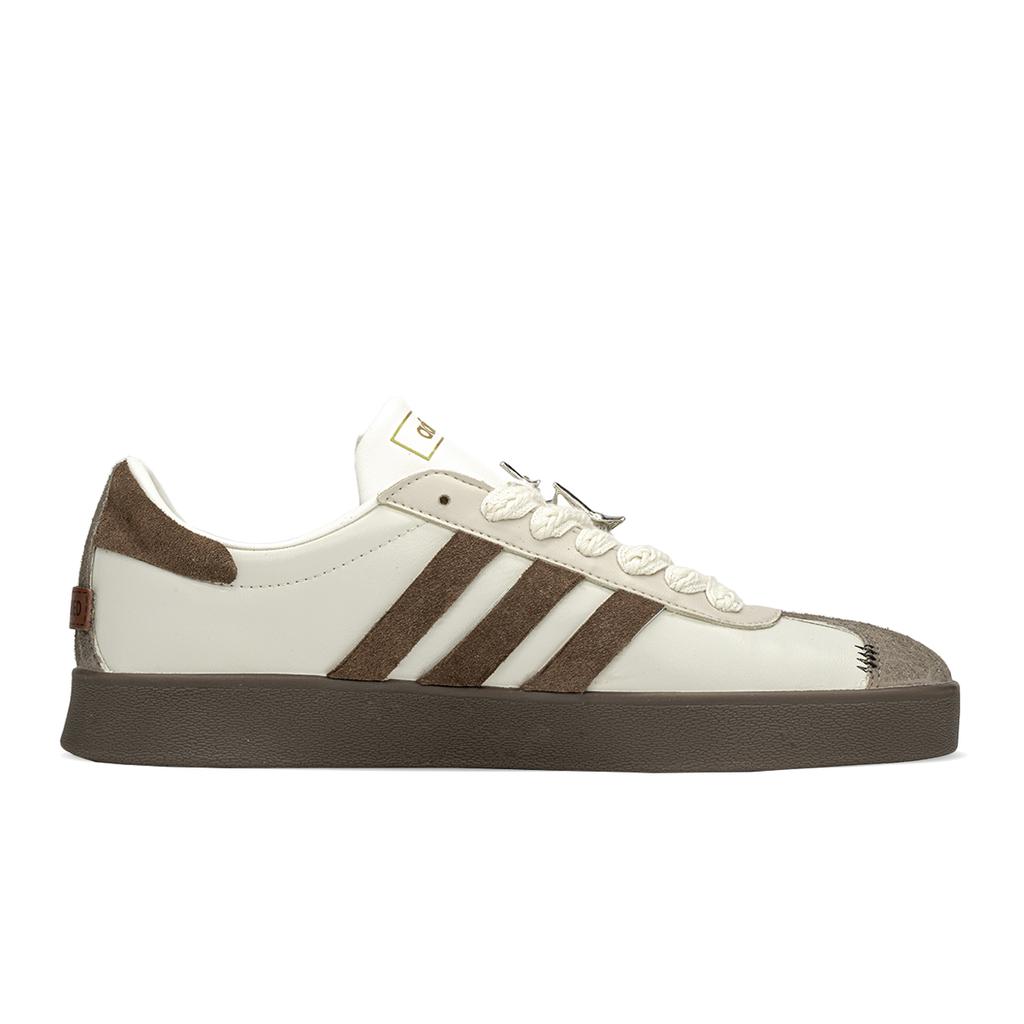 adidas Vl Court Rutschfest Rutschfest Niedrig geschnittene Skateboard-Schuhe Unisex Beige Rot JI0497(TeamA-)