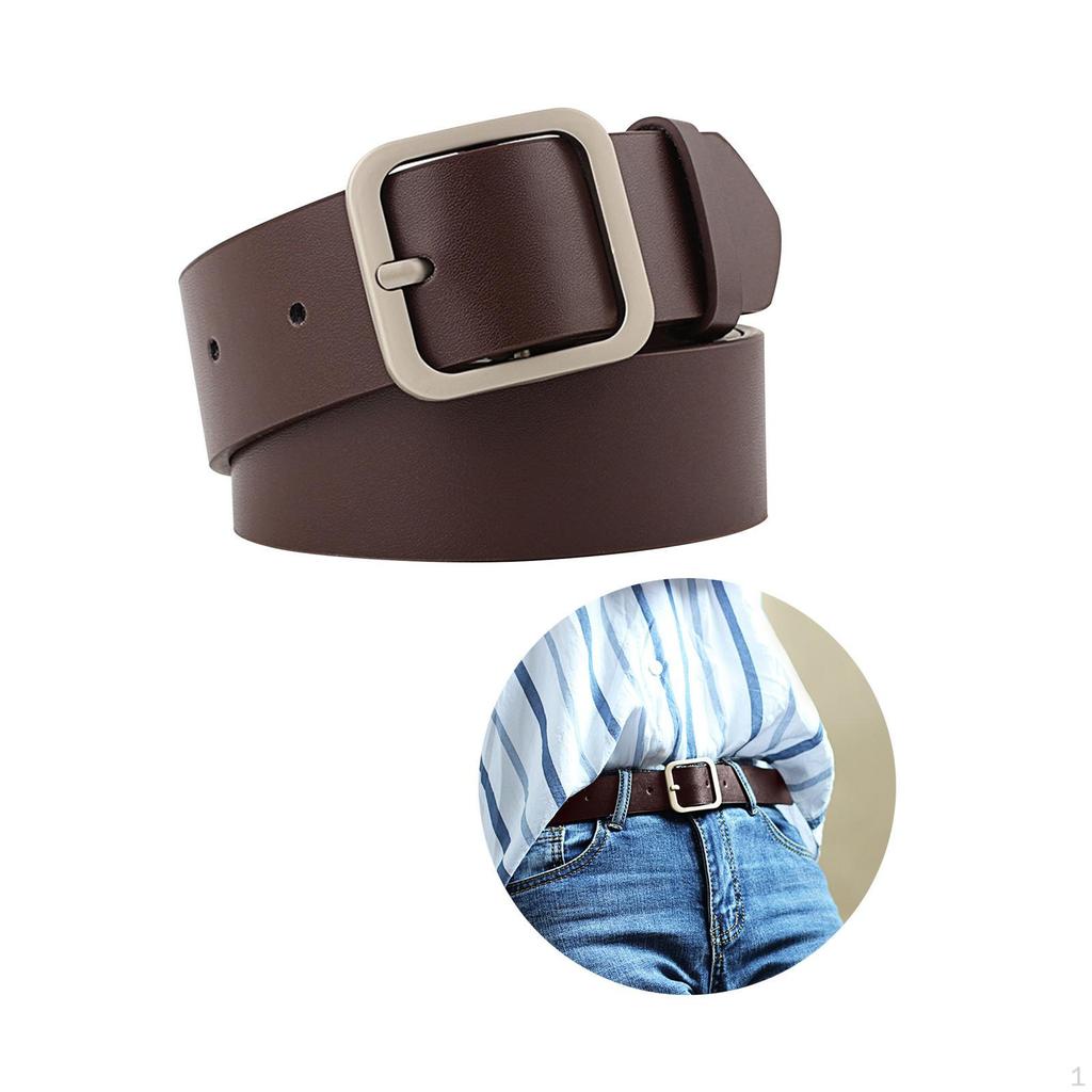 Chic Faux Leather Belt for Women - Stylish Waistband Skirts and Denim