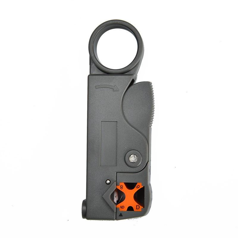 Multifunctional Wire Stripper for Coaxial, Telephone, and Cat5e Cables