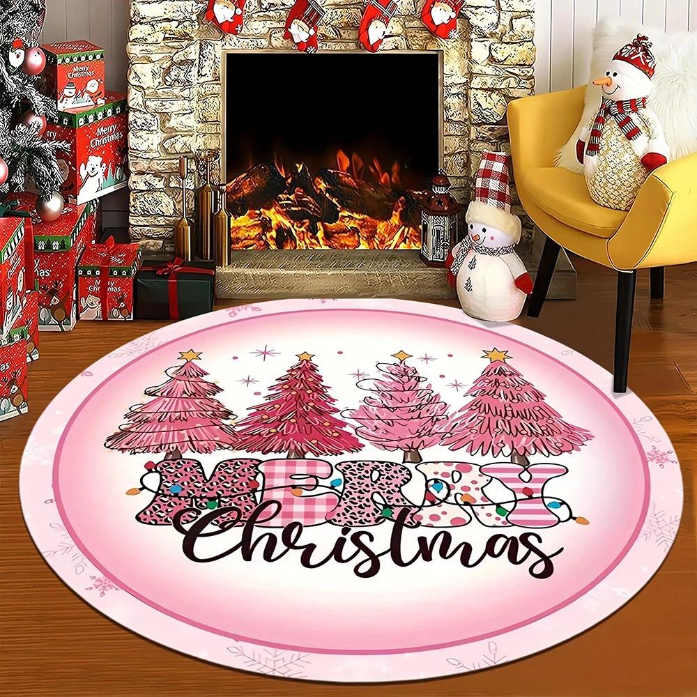 Weihnachtliche Teppiche verleihen Ihrem Feriendomizil eine warme Note. Perfekt für Schlafzimmerteppiche und Neujahrsparty-Dekorationen.