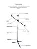 Adjustable Portable Microphone Tripod Stand for Live Streaming, Recording, Outdoor, or KTV
