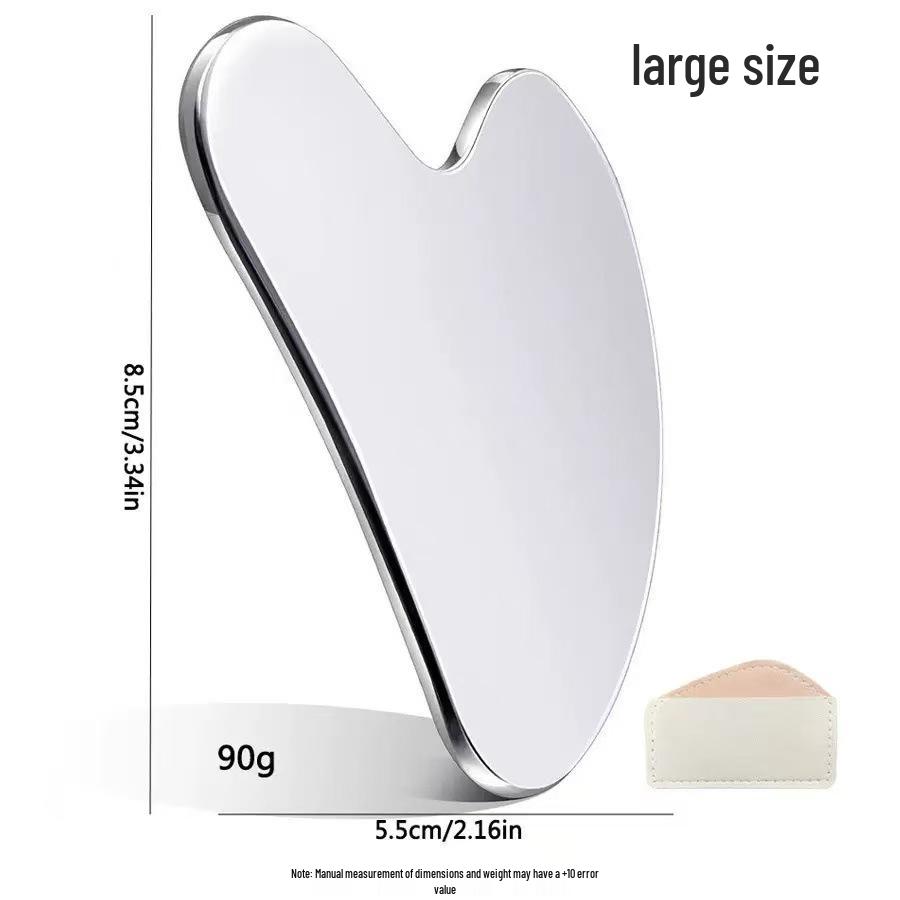 Stainless Steel Heart-Shaped Gua Sha Facial & Body Massage Tool