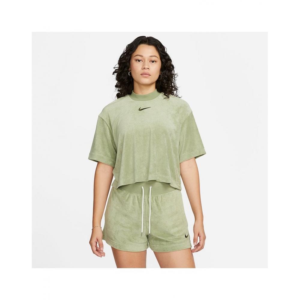 

Укороченная футболка с коротким рукавом Nike Mock Neck Dv7832 386 XSXS