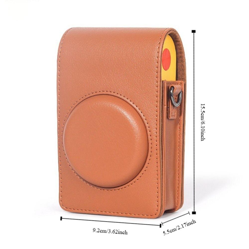With Shoulder Strap Instant Camera Case PU Leather Anti Scratch Protective Cover Shockproof for Kodak Mini Shot 2 Era MS200
