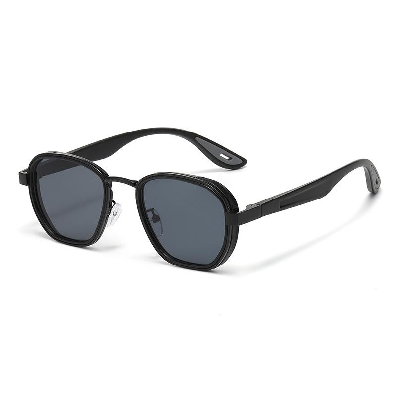 New Style Sunglasses - Trendy Metal Frames, Uv Protection, For Both Men And Women.2521 чёрный