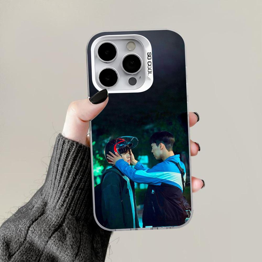 

Weak Hero Korea Series Phone Case For iPhone 16,15,14,13,12,11,Pro,Max,Plus,Mini,XS,SE Anti Fall Gray Silver Matte Hard Bumper iPhone13