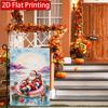 2D Flat, 2D Flat Christmas Donuts, Swimming Rings, Casual Santa Claus, Garden Flag- Outdoor Garden Flag Double-sided Home Decoration Courtyard Decorat
