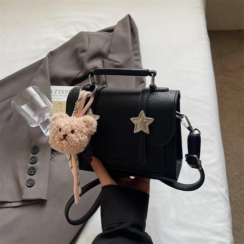 Niche Design New Trendy Women's Bags, Versatile Contrasting Color Handbags, Women's Commuting Small Square Bags, Shoulder Messenger Bags