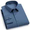 Iron Free Men’s Business Long Sleeve Shirts Microfiber  Elegant Office Formal Dress Shirt Casual Standard Male Workwear Shirts