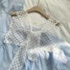 New Style Lace Triangular Binder Headscarf Beige French Farm Style Girl Korean Style Ins Style Lace-Up Hair Band Toe Cap