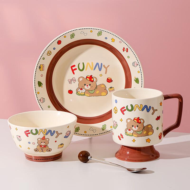 Yuyi Angel Cute Ceramic Dining Set