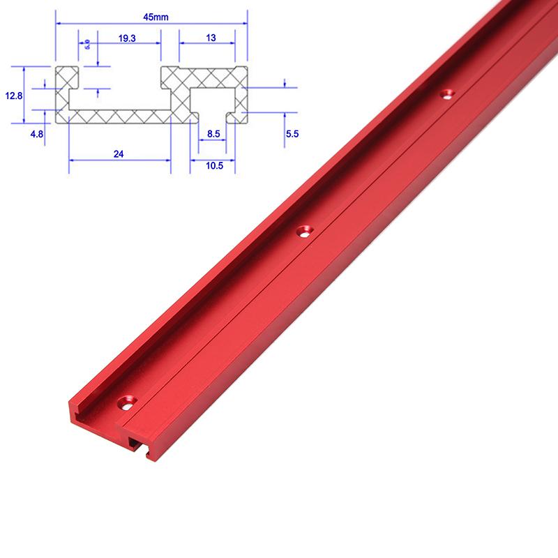1Pc 19/30/45/75Type T-tracks T-Slot Aluminium Alloy Miter Track Jig Miter Bar Slider Table Saw Router Table DIY Woodworking Tool