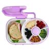 Boîte à Lunch pour Enfants Organisateur de Snacks Rotatif Boîte Bento à 5 Compartiments avec Petit Plateau à Snacks Rotatif Contenant à Lunch Pliable pour l'École les Voyages